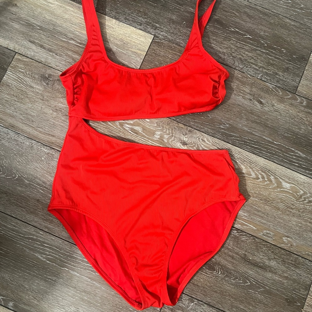 Kona Sol Bold Red Swimsuit